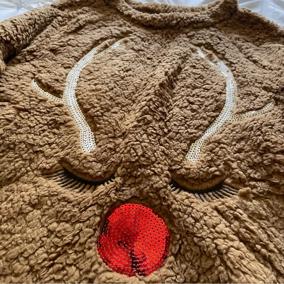 George Reindeer Fluffy Longsleeve - Picture 2 of 4
